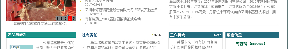 海普瑞網站設計效果圖